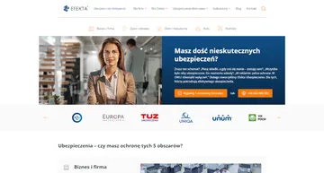 Efekta Ubezpieczenia - Modułowa strona www na WordPressie