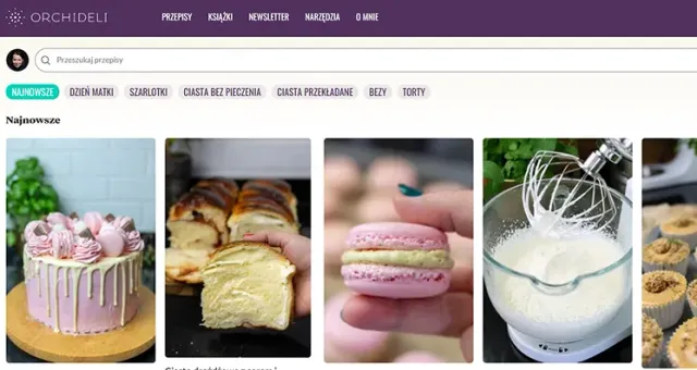 Realizacja: Orchideli - Blog kulinarny na WordPress